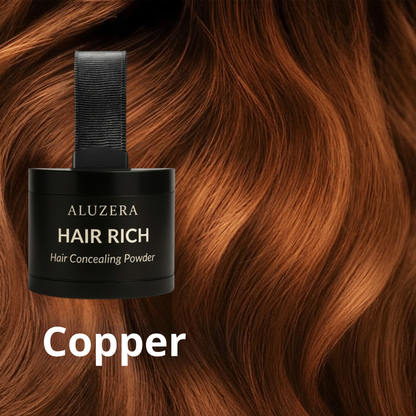 HAIR RICH hair concealer in Copper shade by Aluzera