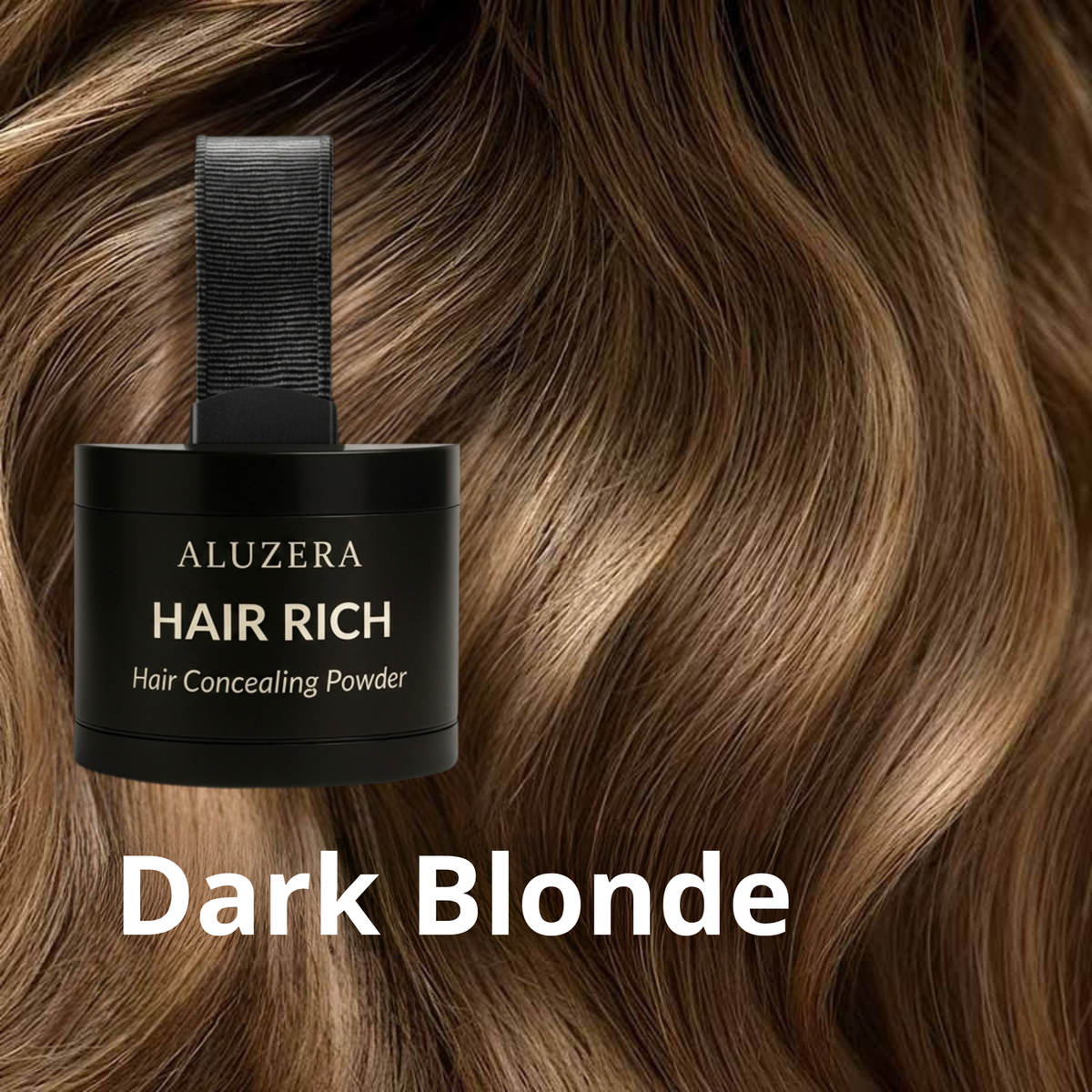 HAIR RICH hair concealer in Dark Blonde shade by Aluzera