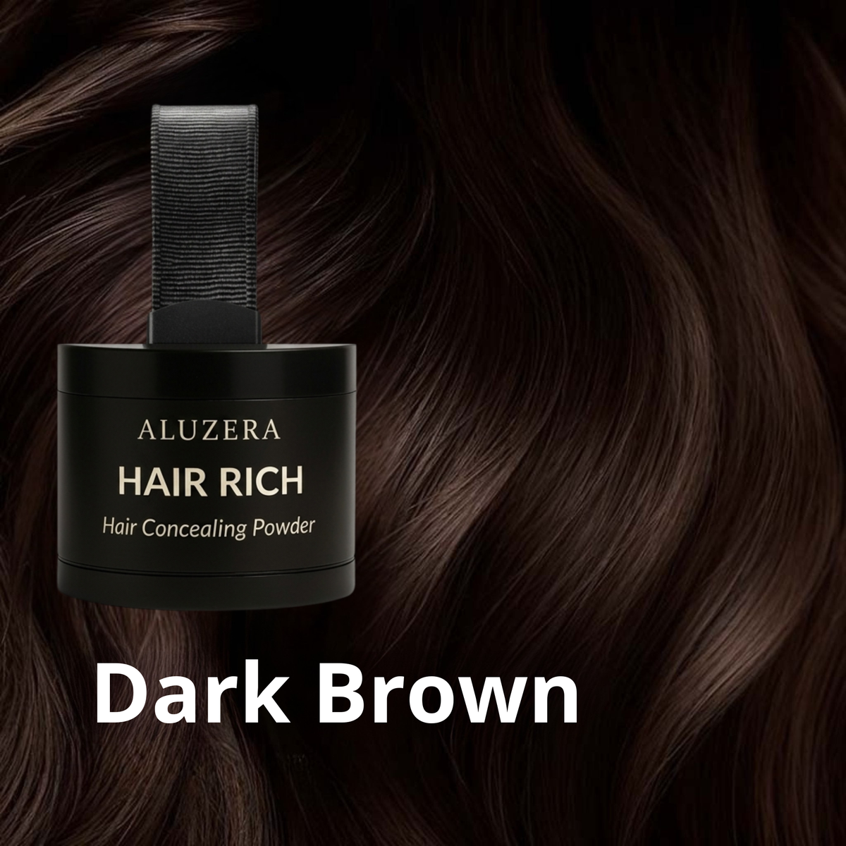 HAIR RICH hair concealer in Dark Brown shade by Aluzera